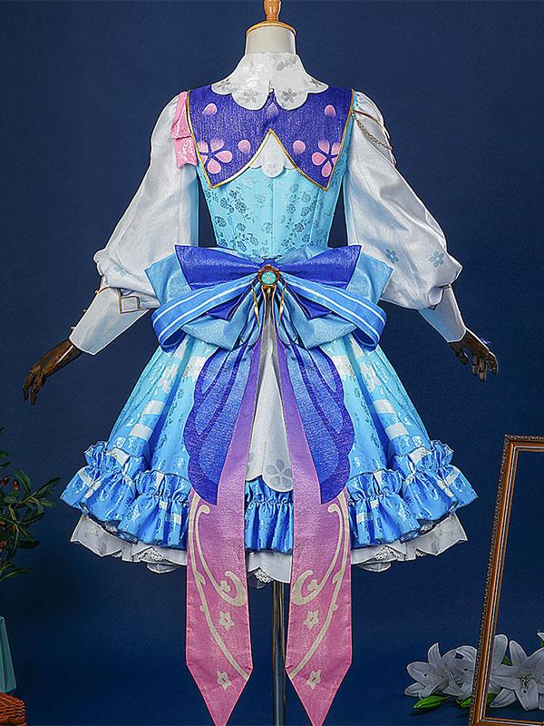 Genshin Impact Kamisato Ayaka Springbloom Missive Cosplay Costumes Prestige Edition - Sukuroi