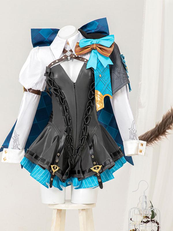 Genshin Impact Game Cosplay Lynette Cosplay Costumes - Sukuroi