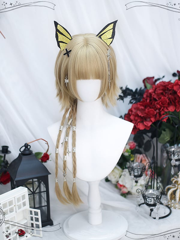 Air Bangs Boy Style Short Wig With Braids