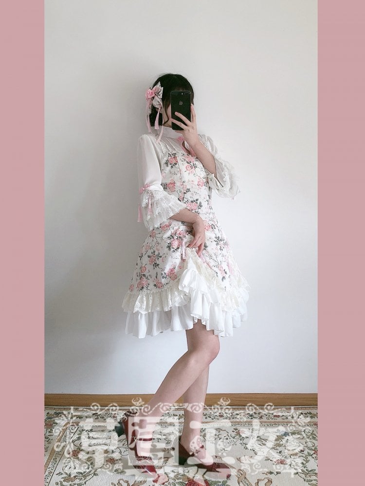 Flounce Hemline Classic Qi One Piece