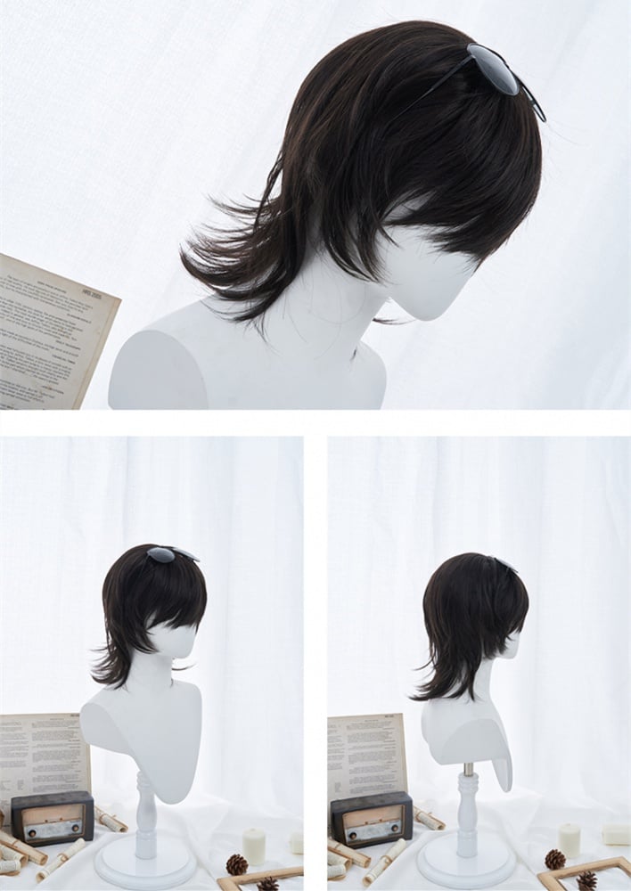 Black Mullet Ouji Synthetic Wig