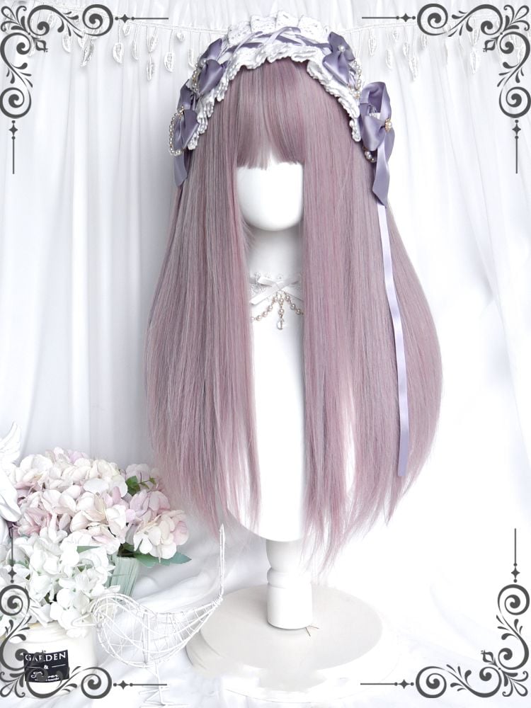 Dusty Purple Long Straight Synthetic Wig