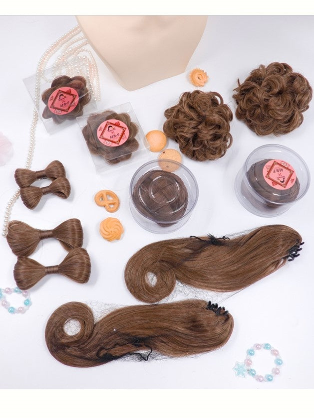 Six Color Options Lolita Wig Accessories Sets