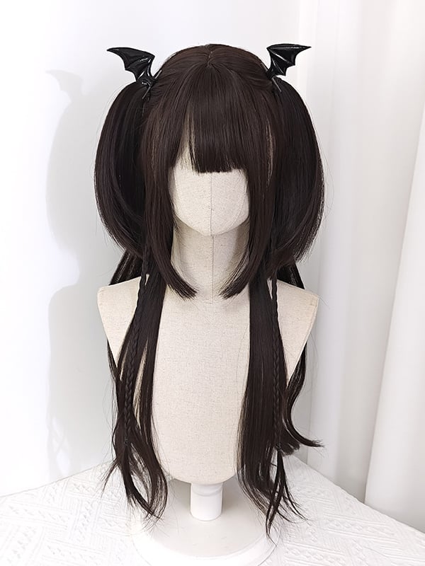 Dark Brown Long Straight Synthetic Wig