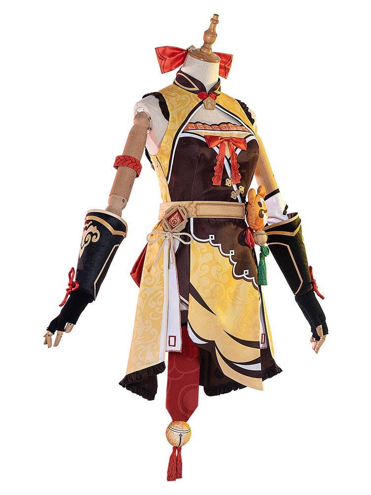 Genshin Impact Xiangling Cosplay Costume Full Set Game Cosplay Costume Set - Sukuroi