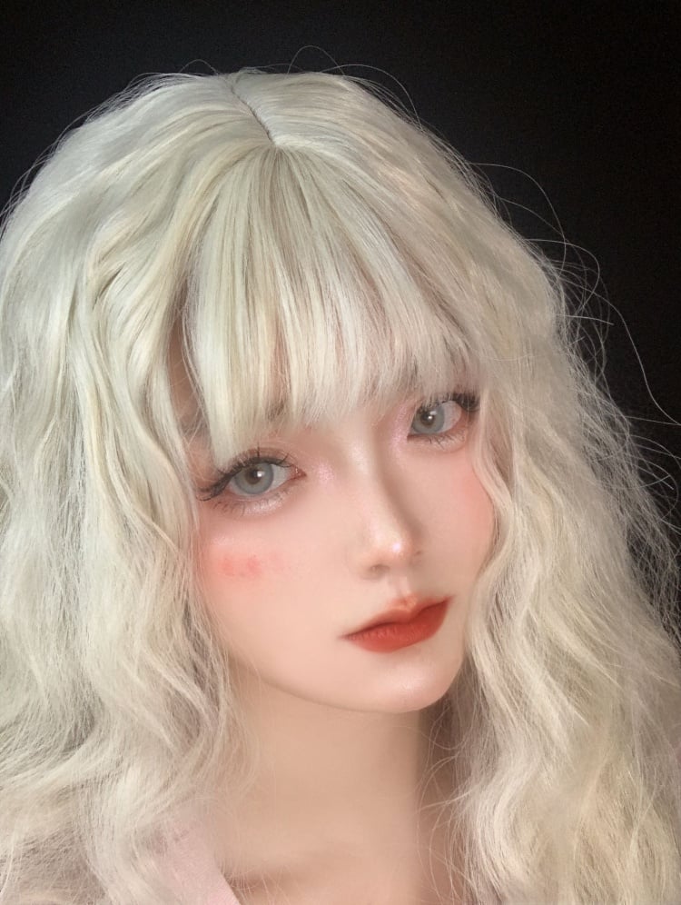 Blonde Long Curly Synthetic Wig