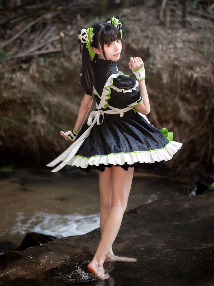 Cute Panda Hairclips/Wristcuffs