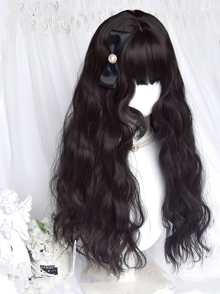 Black Velvet Black Curly Long Synthetic Wig