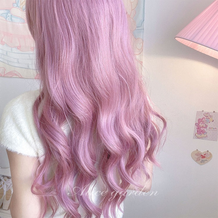 Sakura Pink Long Wavy Synthetic Wig