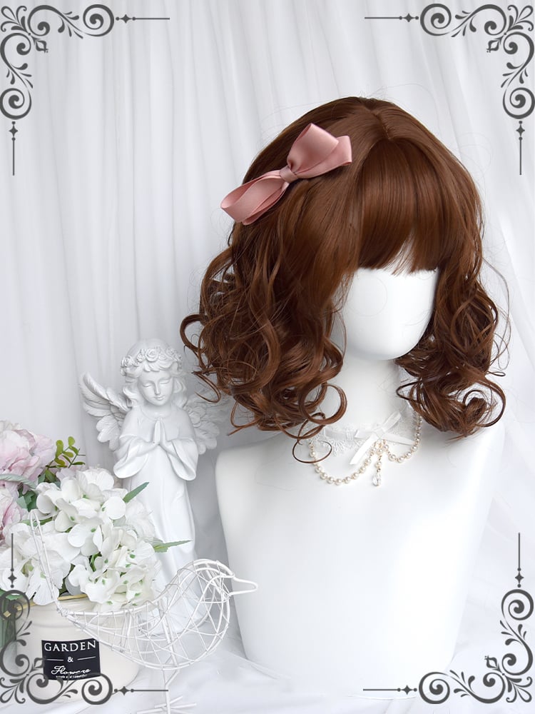 Brown Short Curly Synthetic Wig