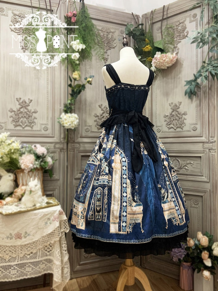 Dusk Best V-neckline Elegant Jumper Skirt Set Gorgeous Version