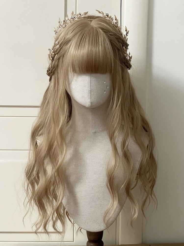 Brown/Blonde/Light Brown Long Wavy Synthetic Wig