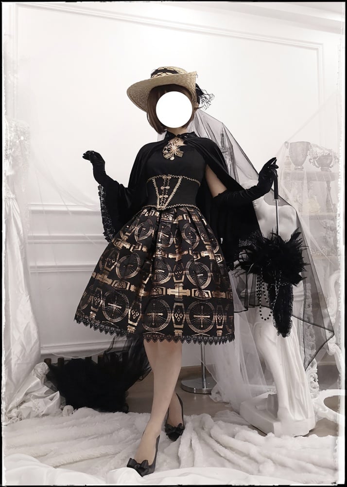 Dark Night Cross Gothic Jumper Skirt
