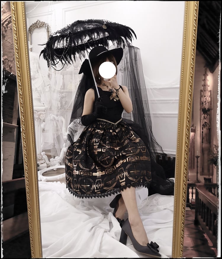 Dark Night Cross Gothic Jumper Skirt