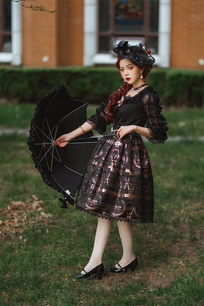 Dark Night Cross Gothic Jumper Skirt