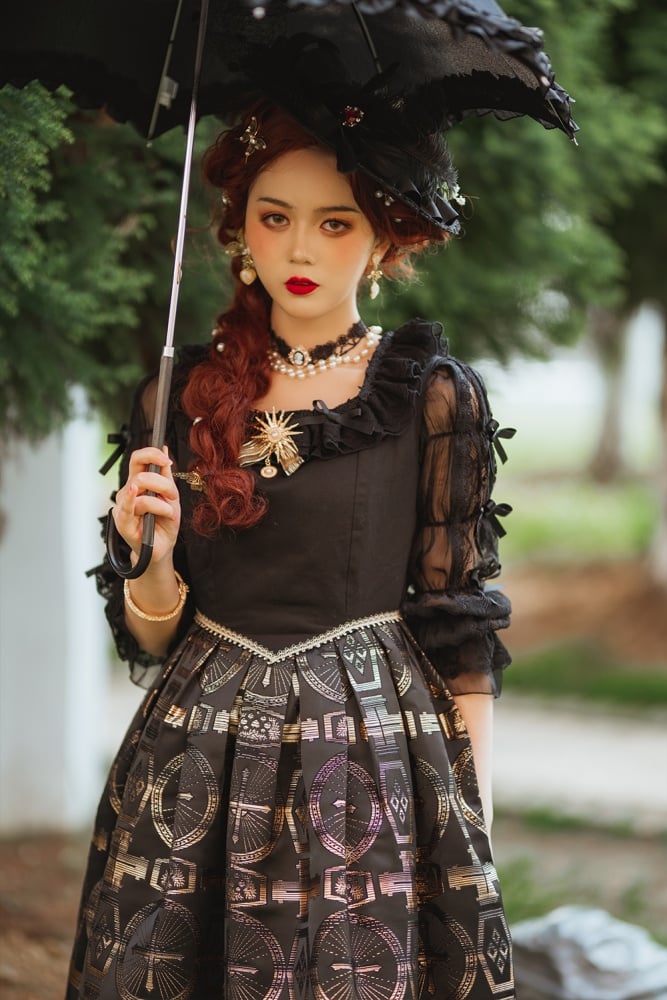 Dark Night Cross Gothic Jumper Skirt