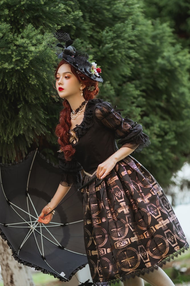Dark Night Cross Gothic Jumper Skirt