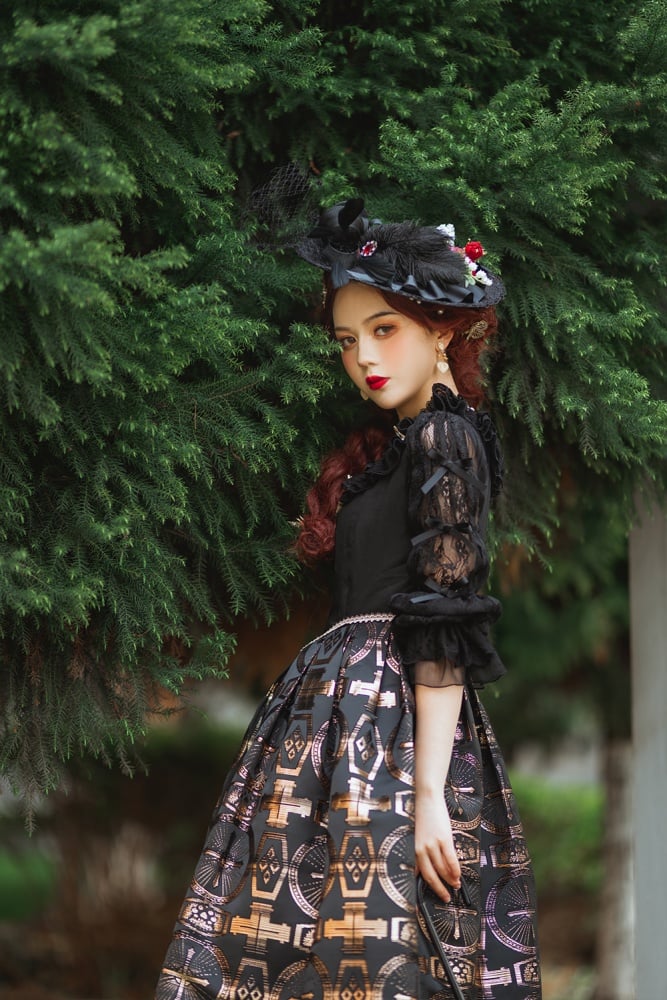 Dark Night Cross Gothic Jumper Skirt