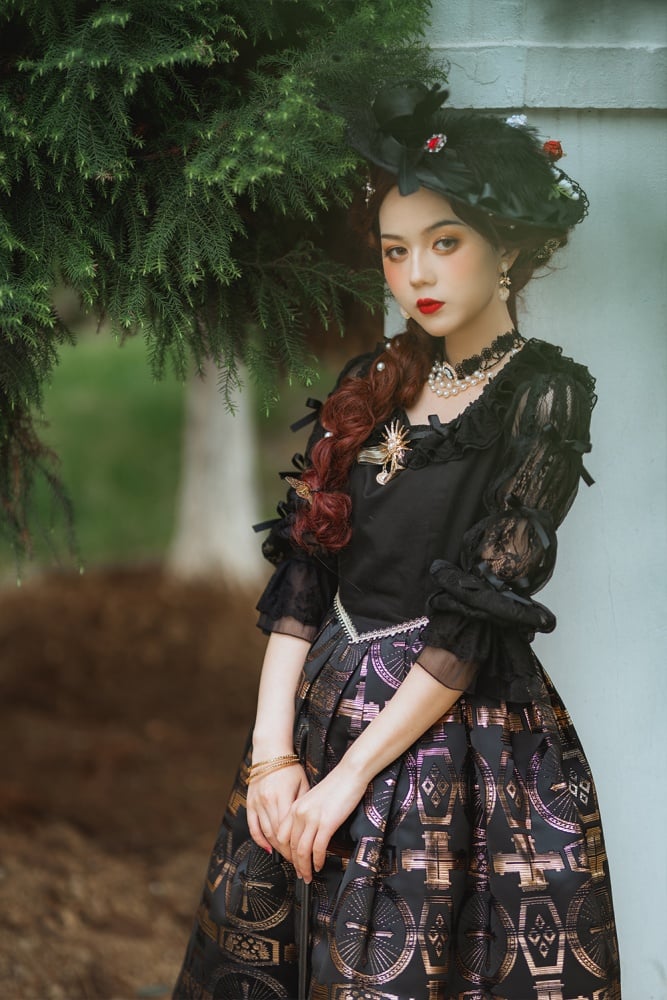 Dark Night Cross Gothic Jumper Skirt