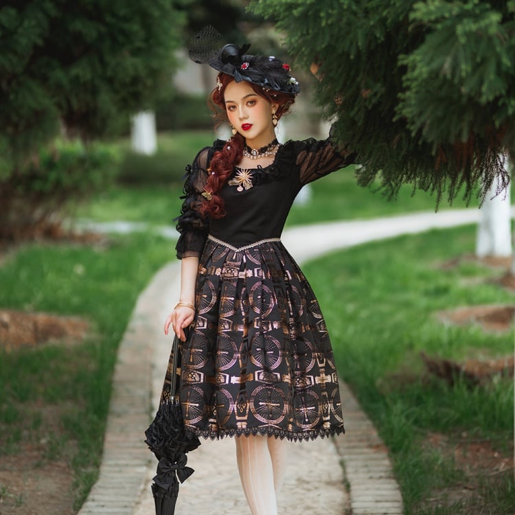 Dark Night Cross Gothic Jumper Skirt