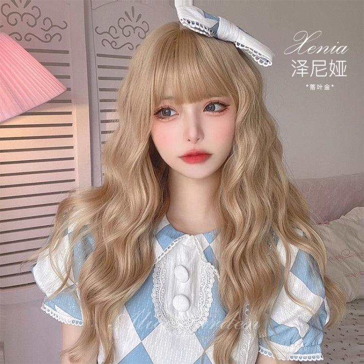 Xenia JK Big Wave Long Curly Synthetic Wig with Bangs