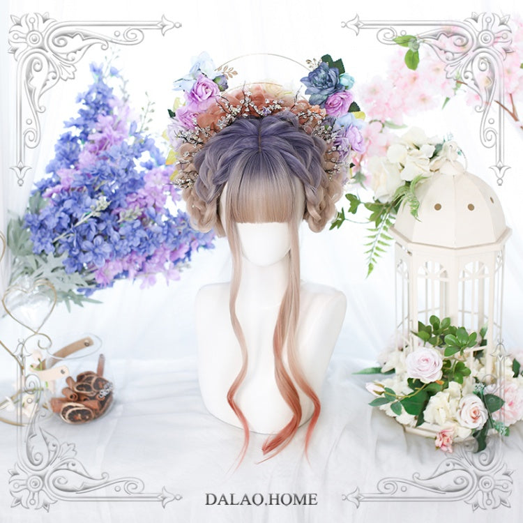 Sunset JK Long Curly Synthetic Wig with Bangs