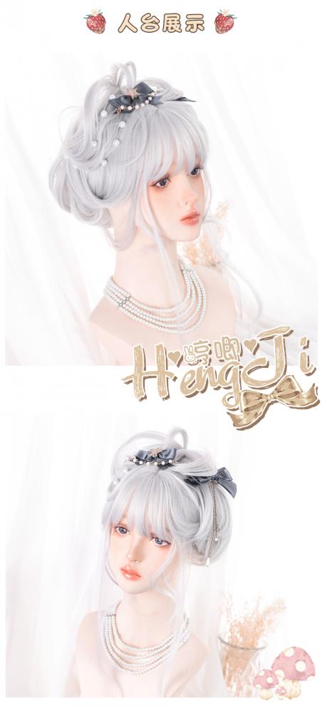 Summer Night Shimmer Big Wave Long Curly Synthetic Wig with Bangs