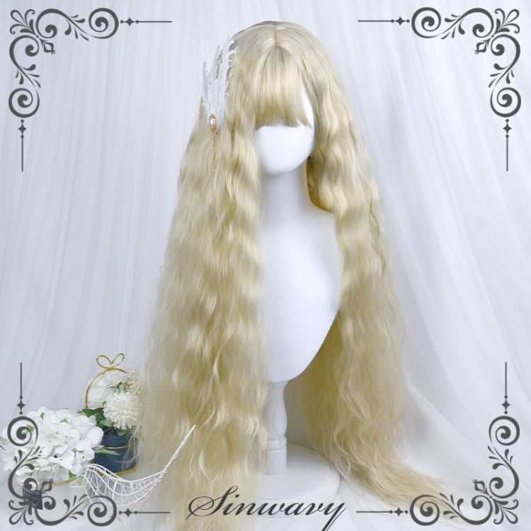 Waltlz Hanayome Water Ripple Long Curly Synthetic Wig with Bangs