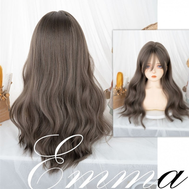 Emma JK Long Curly Synthetic Wig with Bangs