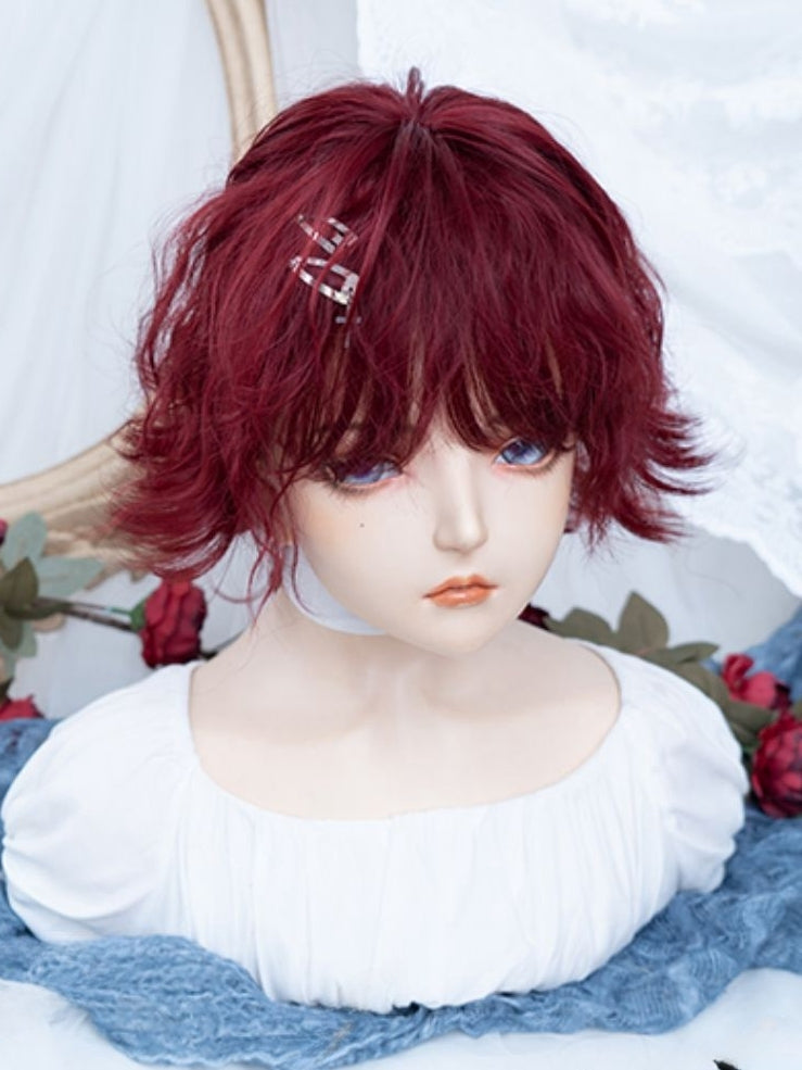 Red Short Curly Synthetic Wig