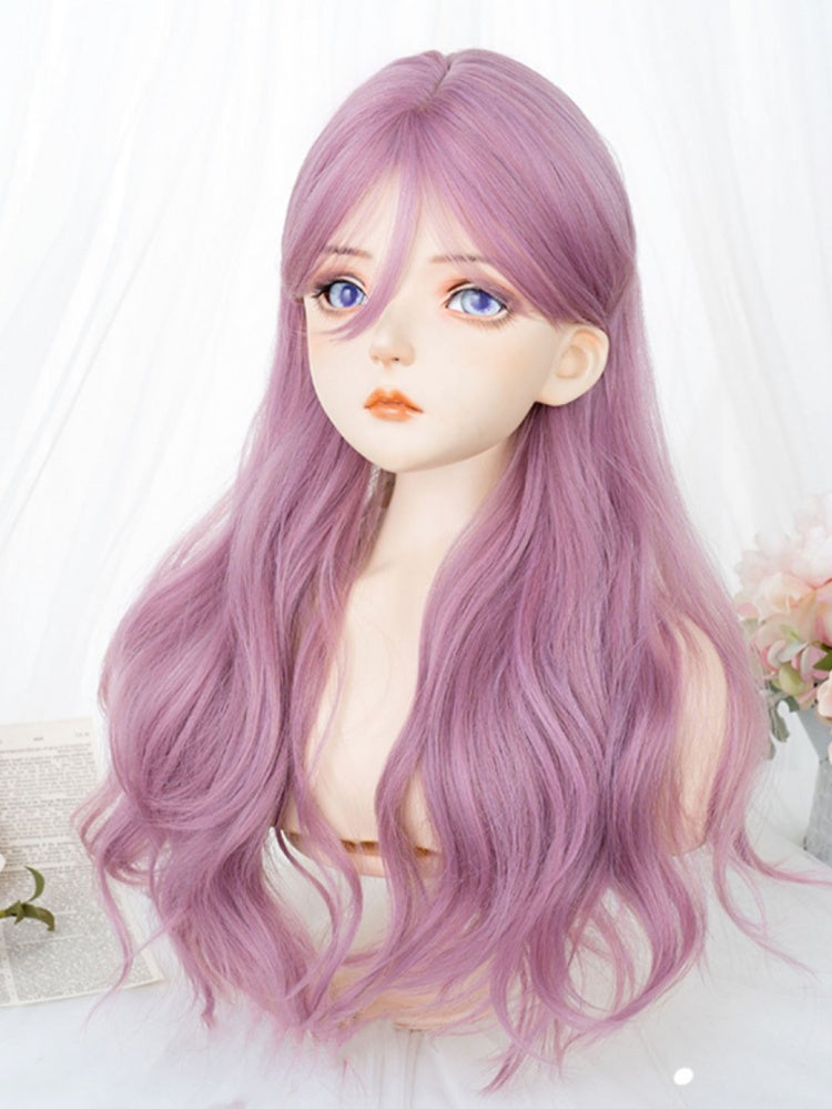 Sakura Pink Long Wavy Synthetic Wig