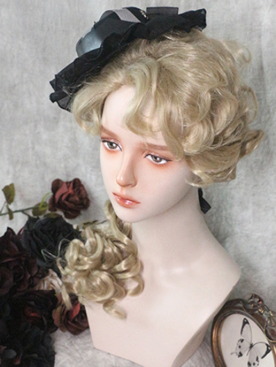 In Stock Young Viscount Rome Royal Noble Curly Ouji Short Wig