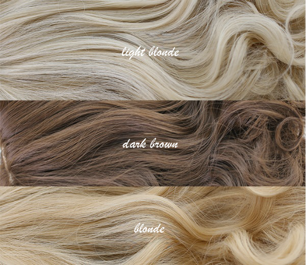 Blonde/Dark Brown/Light Blonde Chin Length Curly Wig