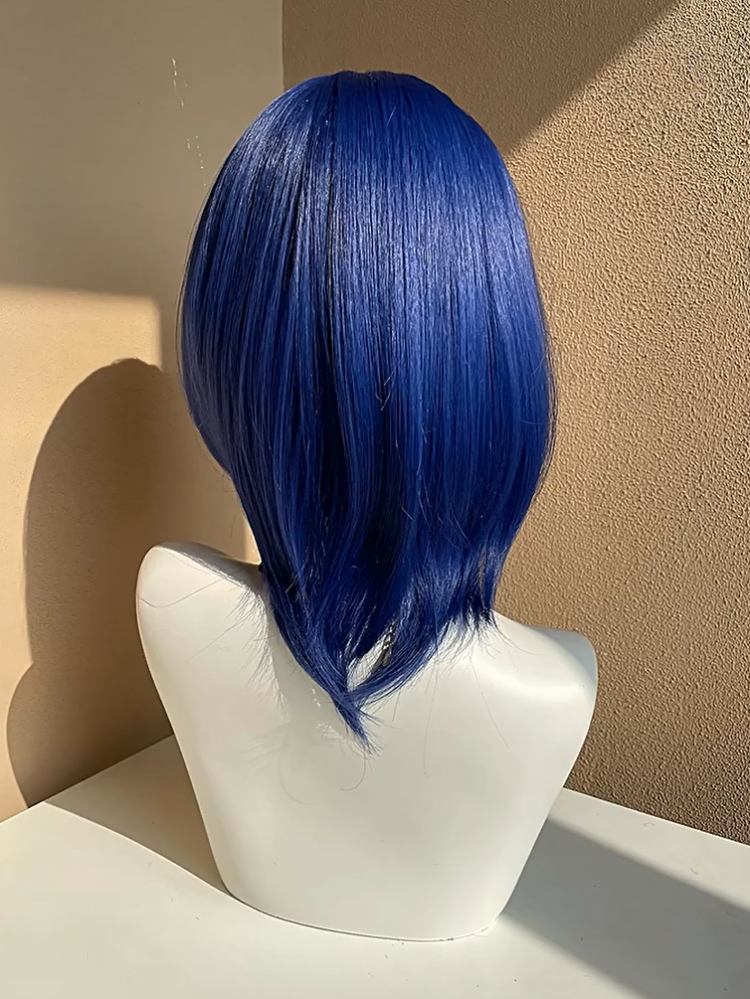 Blue Short Synthetic Wig