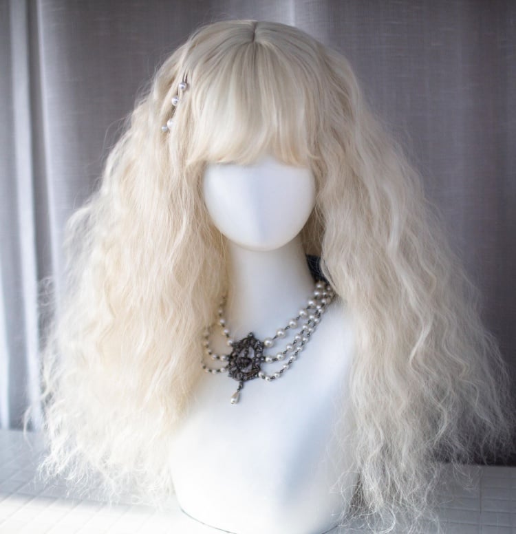 Blonde Long Curly Synthetic Wig