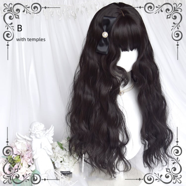 Black Velvet Black Curly Long Synthetic Wig