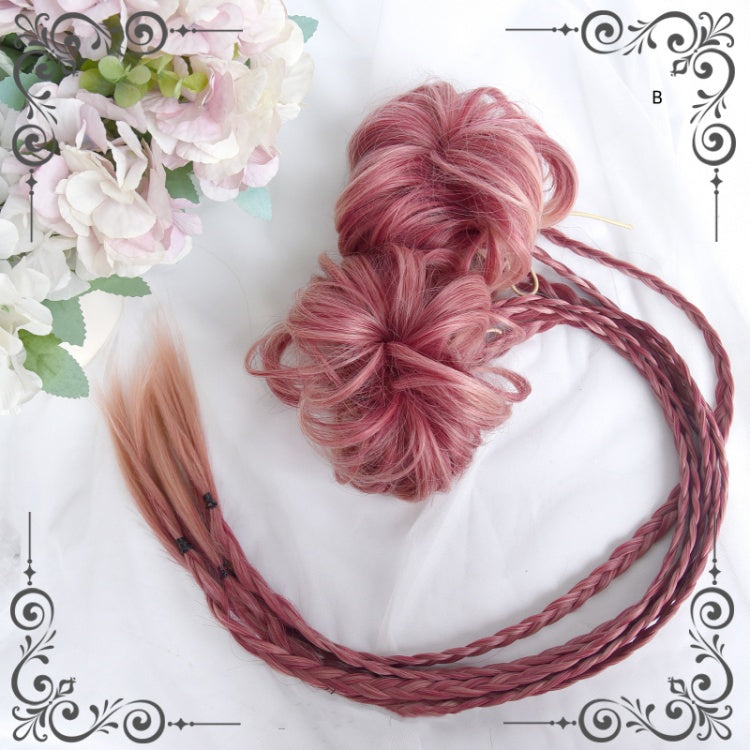 Berry Bubble Ombre Short Wig / Braids Wig Hairclips