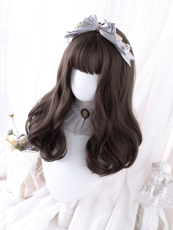 Brown / Dark Brown / Honey Tea Wavy Synthetic Wig