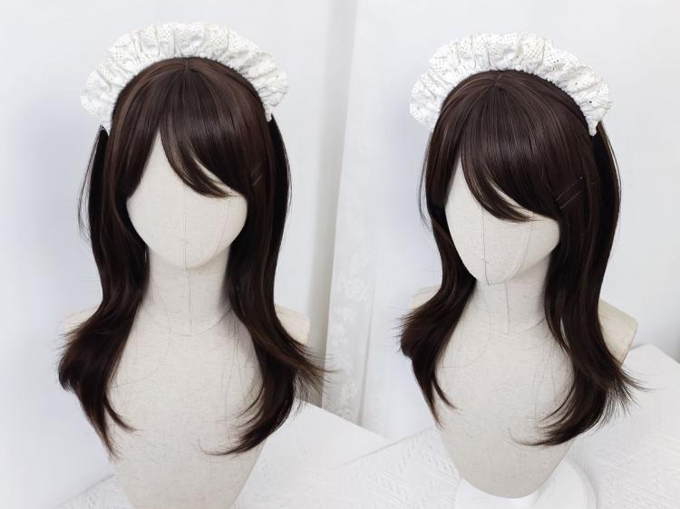 Dark Brown Long Lolita Synthetic Wig