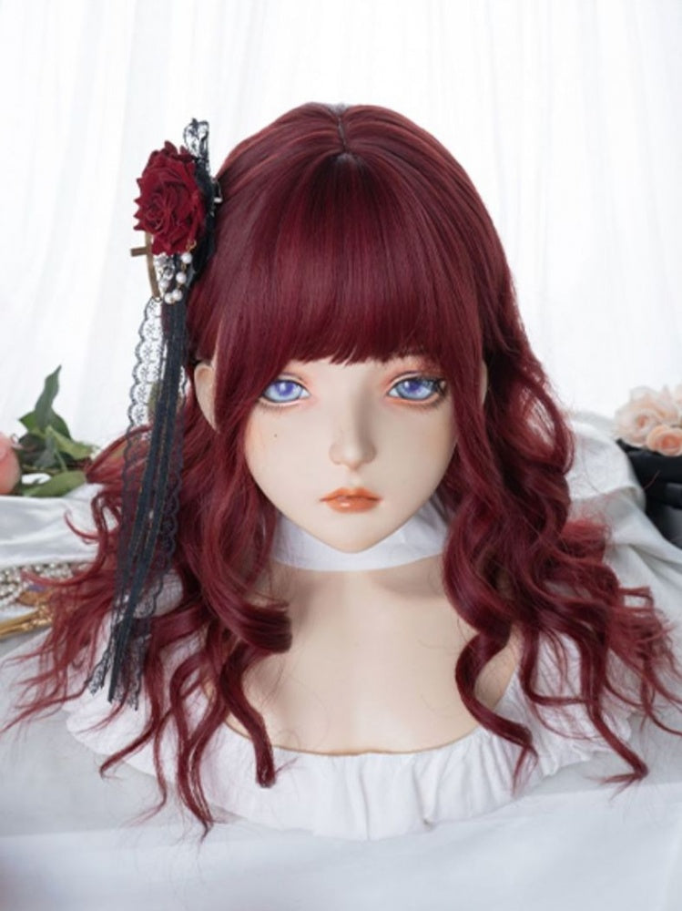 62CM Red Synthetic Wig