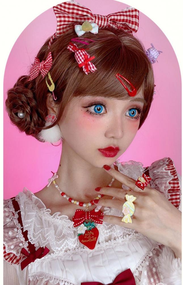 Rose-shaped Six Colors Synthetic Hair Clips