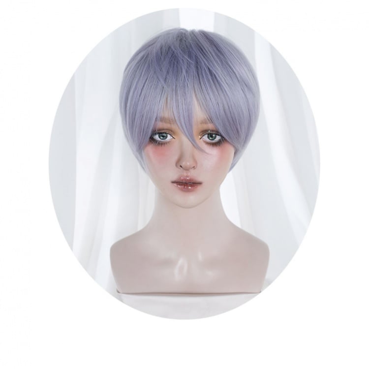 Ombre Hair Color Purple to Blue Ouji Short Wig