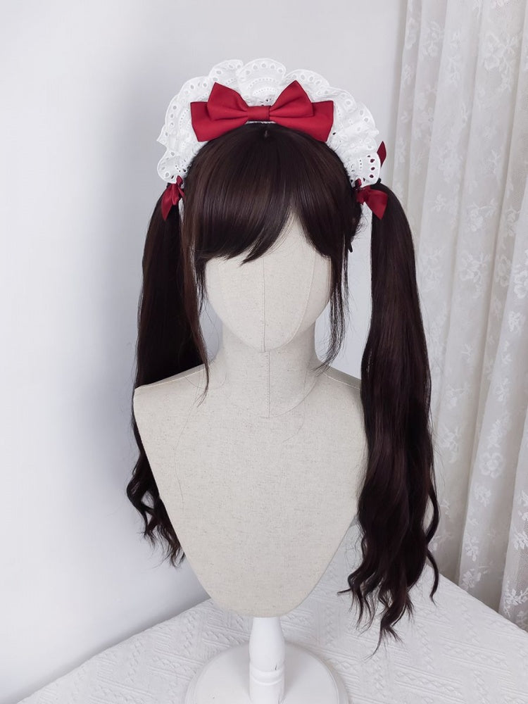 Tender Sister Dark Brown Wavy Waist Length Lolita Synthetic Wig