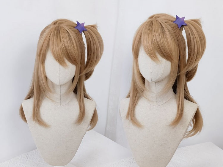 Gold Long Wavy Lolita Synthetic Wig