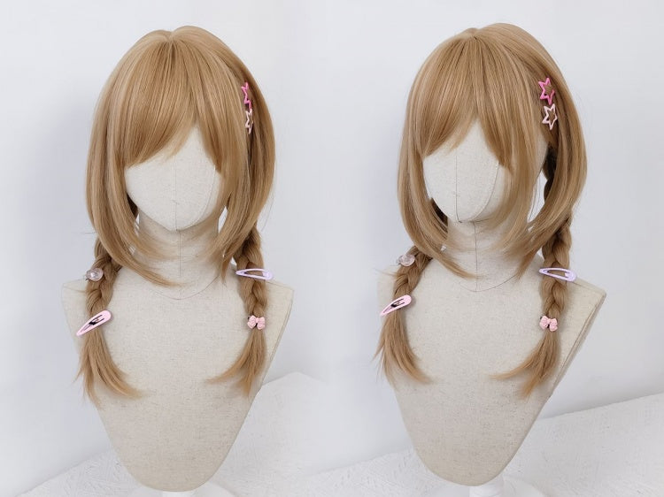 Gold Long Wavy Lolita Synthetic Wig