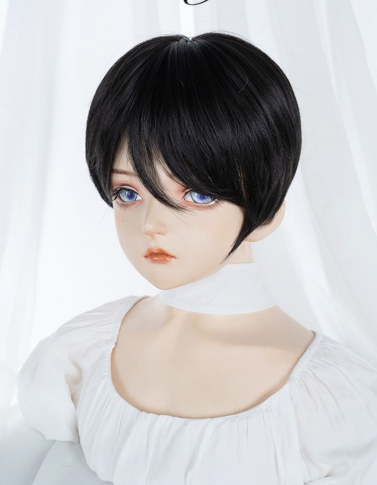 Straight Black Short Ouji Short Wig