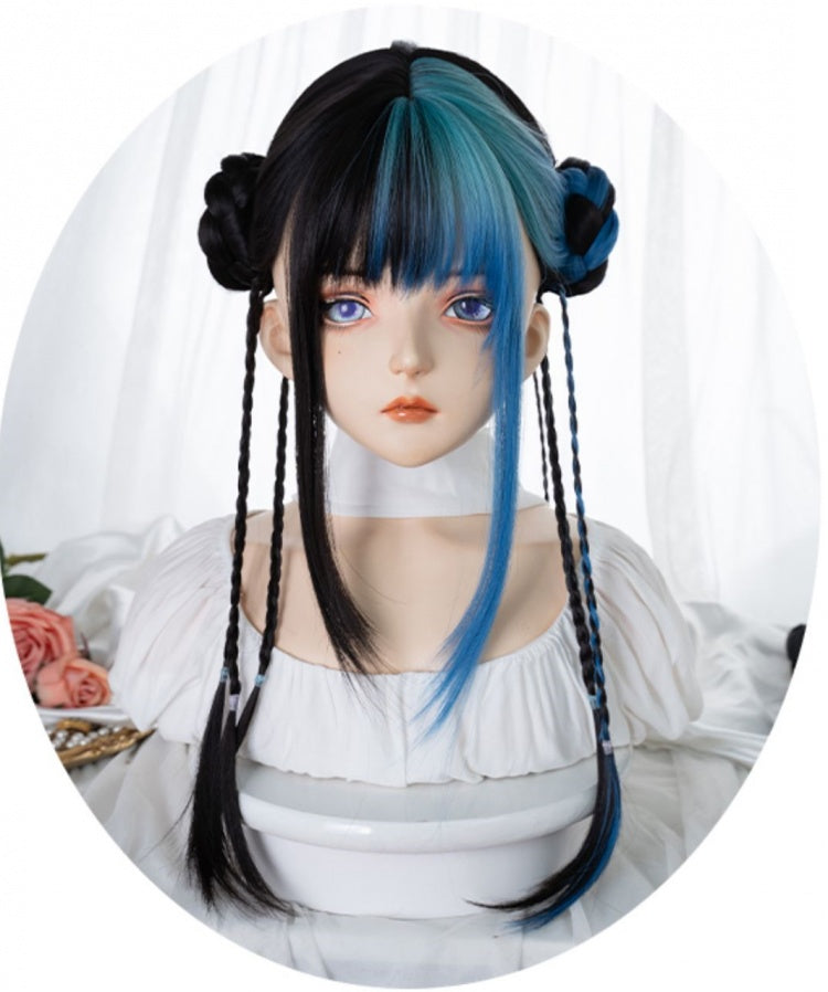 Straight Ombre Hair Color Lolita Synthetic Wig