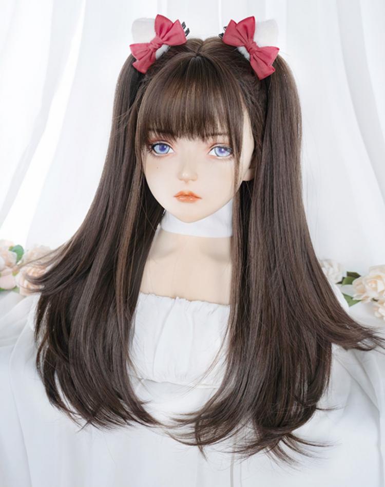 Wavy Brown 60CM Synthetic Wig