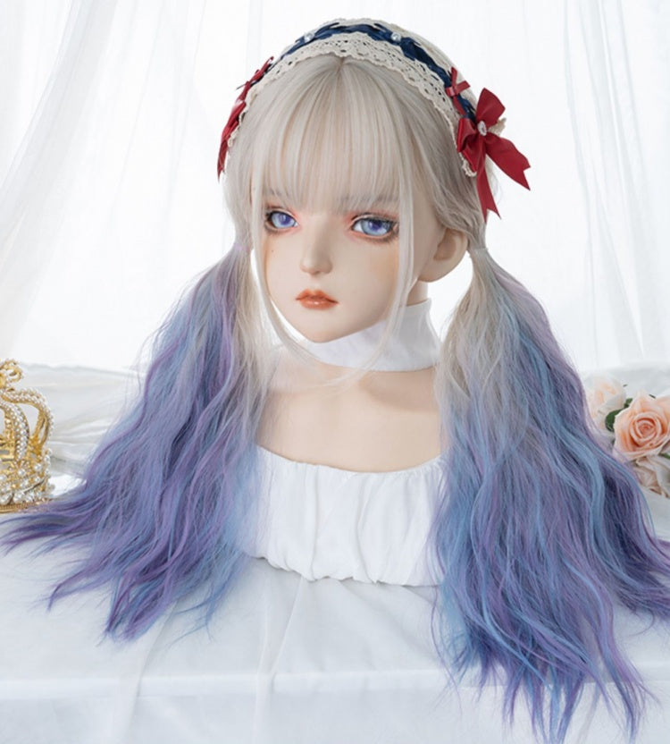 Waist Length Ombre Hair Color 70CM Lolita Synthetic Wig