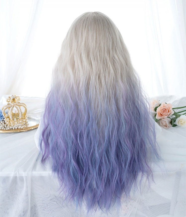 Waist Length Ombre Hair Color 70CM Lolita Synthetic Wig